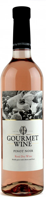 Vin  rose sec - Gourmet Wine Pinot Noir Rose 2018, 0.75L, KVINT