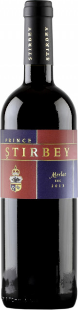 Vin  roşu sec - Merlot 2016, 0.75L, Prince Stirbey