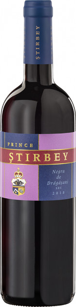 Vin  roşu sec - Negru de Dragasani 2018, 0.75L, Prince Stirbey