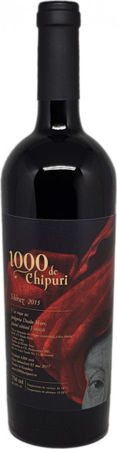 Vin  roşu sec - Shiraz 2019, 0.75L, 1000 de Chipuri